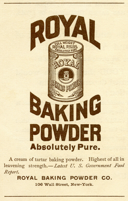 Free vintage royal baking powder advertisement printable