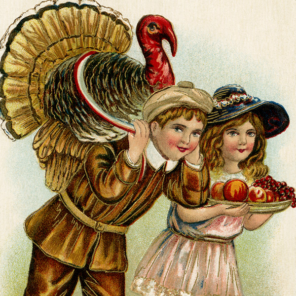 Vintage Thanksgiving Postcard Image - Old Design Shop Blog.