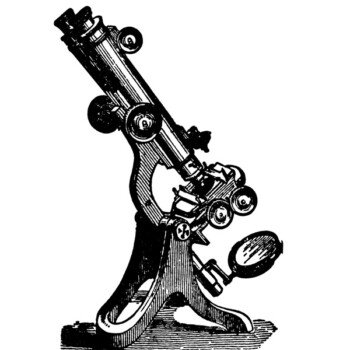 Vintage Microscope Clip Art