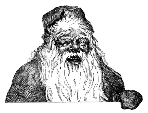 free vintage Santa Claus clip art