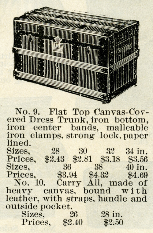 free vintage trunk clip art illustration