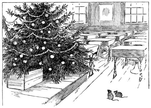 Free vintage Christmas tree clip art black and white