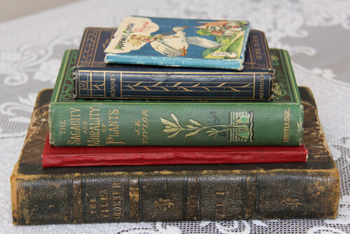 Display of antique books