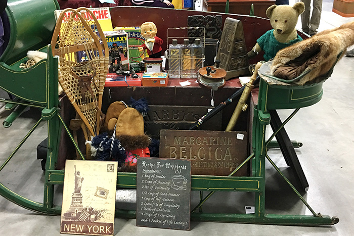 Display of antique items