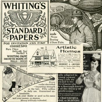 Free vintage digital collage sheet magazine advertisement