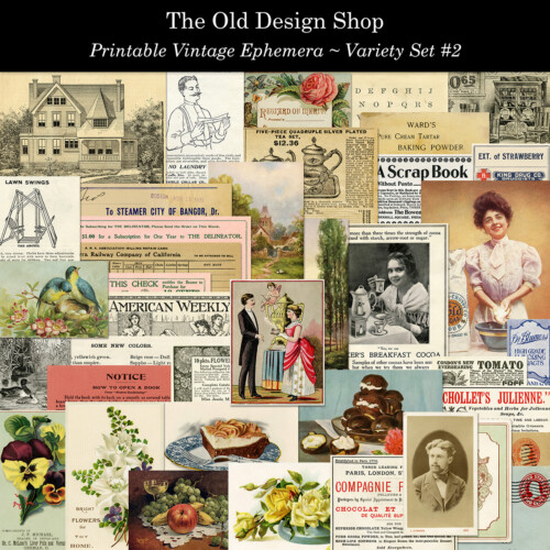 Old Design Shop ephemera pack