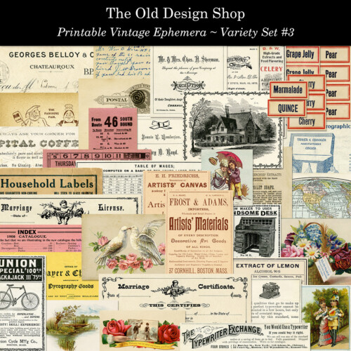 vintage printable ephemera