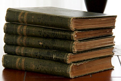 antique books photo