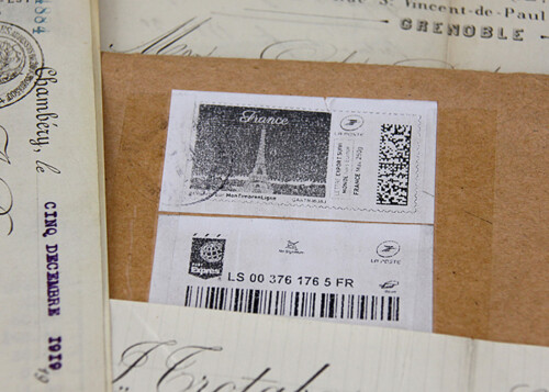 vintage french documents
