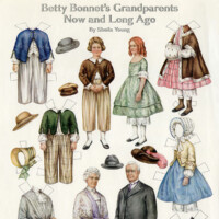 free printable vintage paper doll Betty Bonnet’s Grandparents