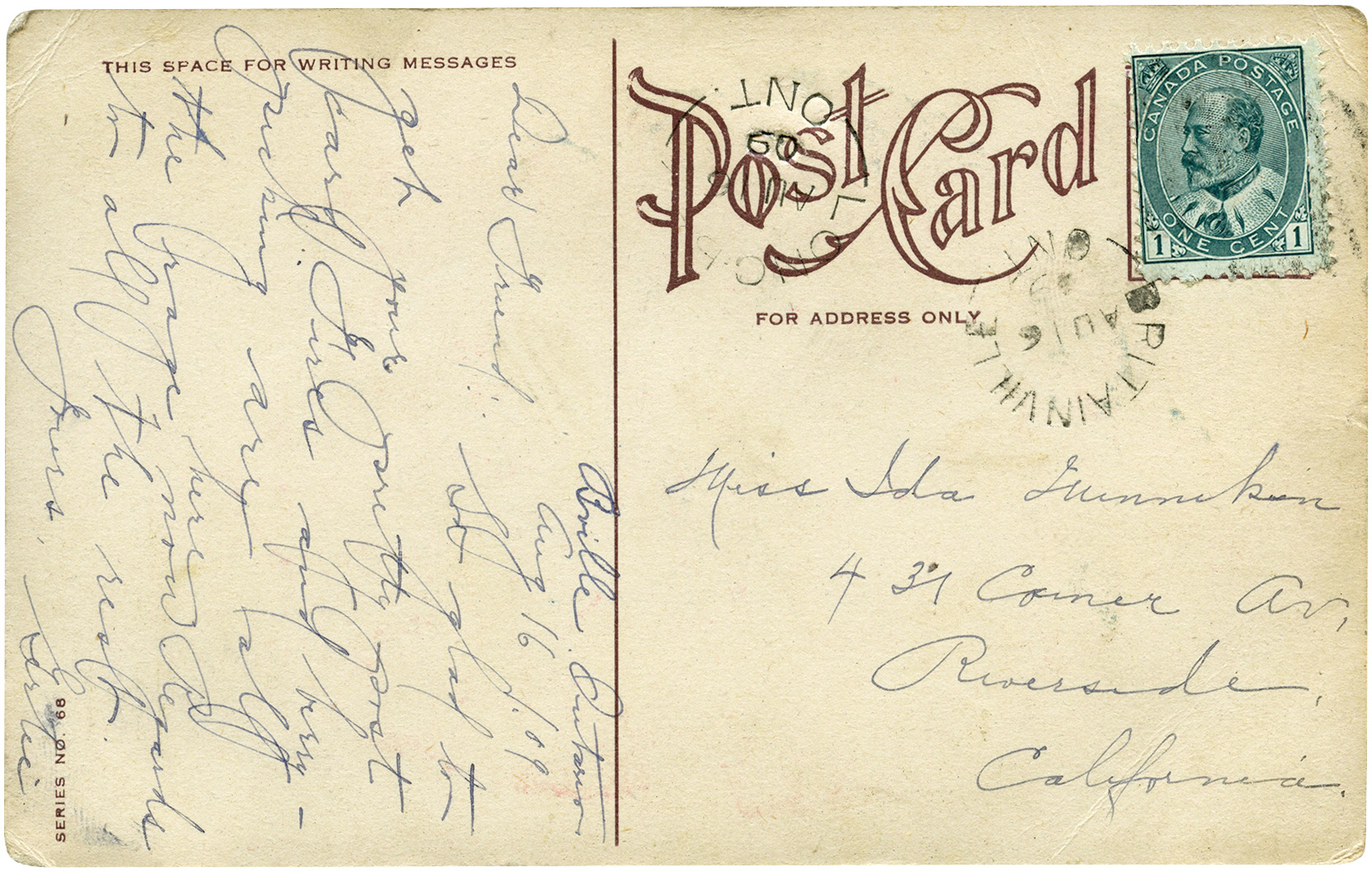 handwritten postcards vintage printable ephemera