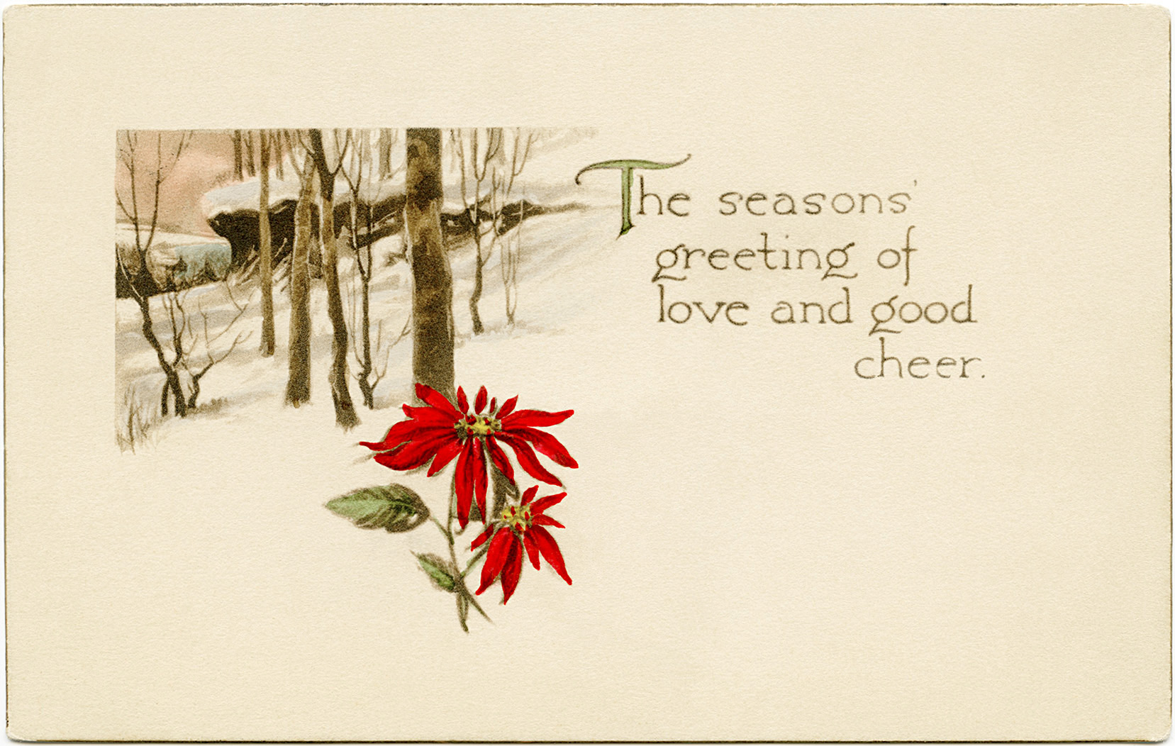 free printable vintage christmas cards