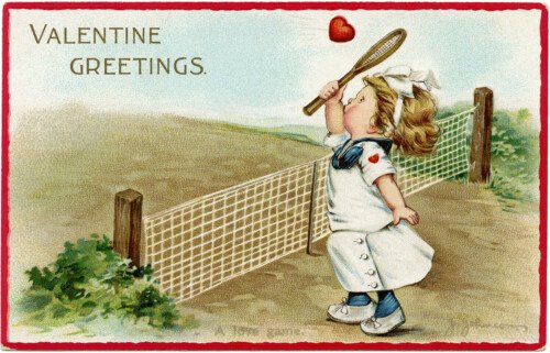 vintage children valentine