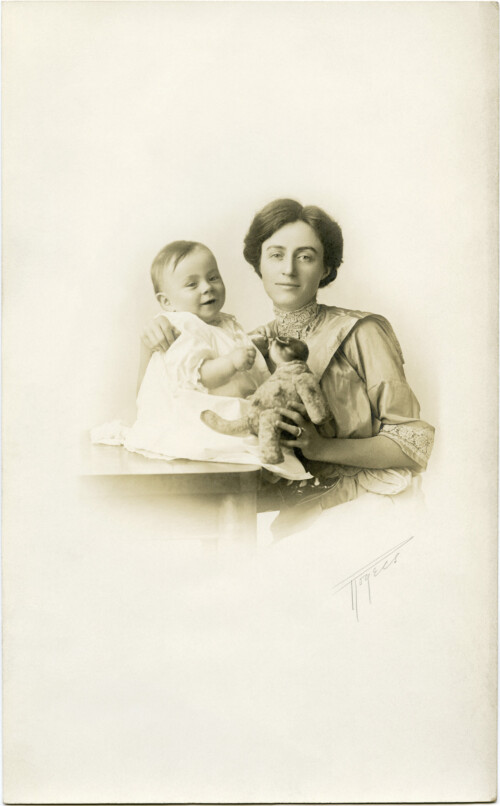 mother and baby vintage photograph