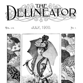 July 1900 ladies fashion free printable clip art