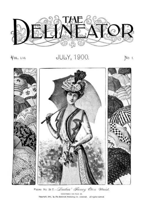 July 1900 ladies fashion free printable clip art 