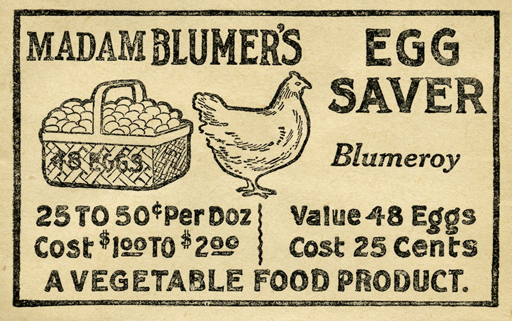 free printable blumer’s egg saver vintage envelope