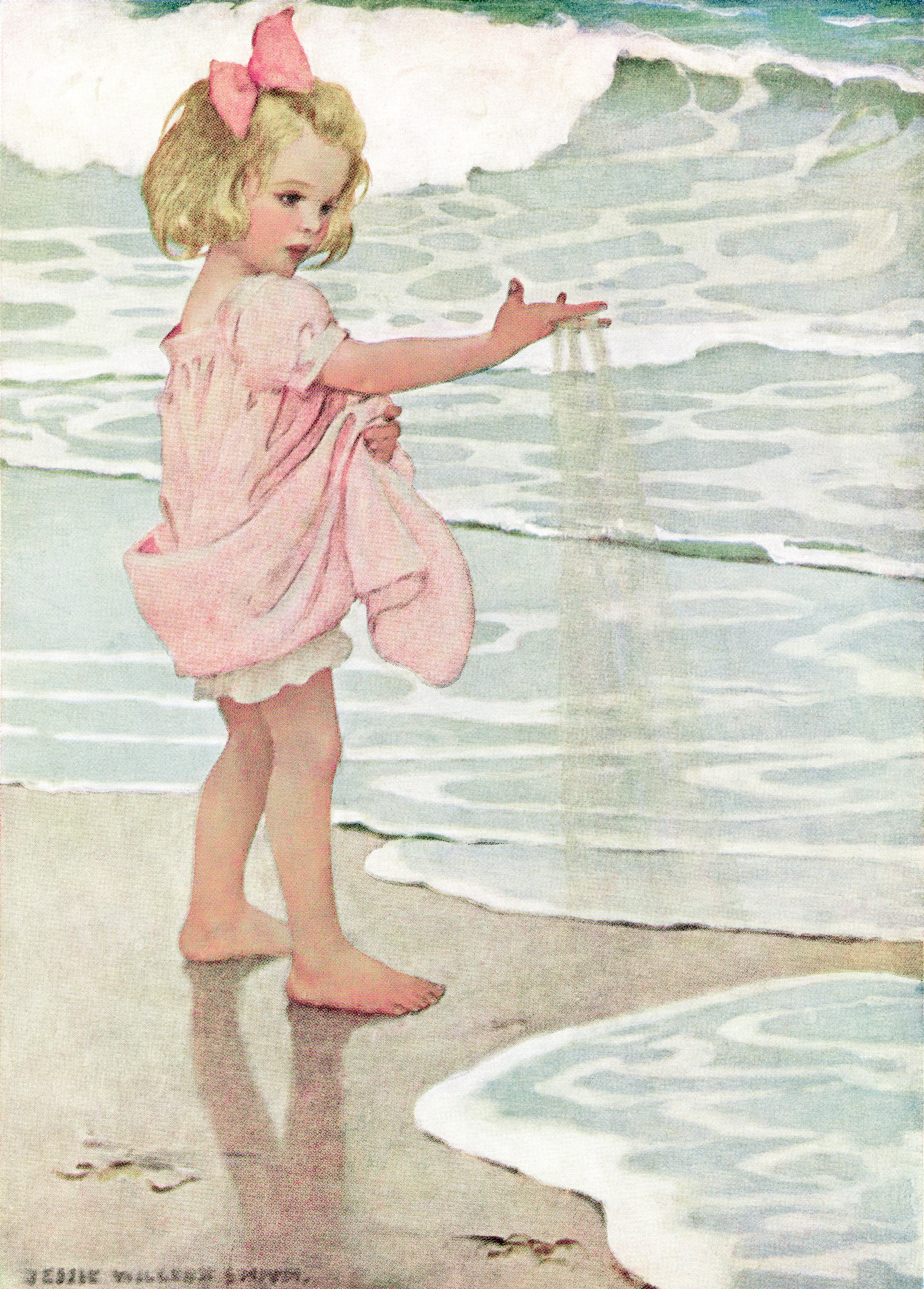 girl on the beach Jessie Wilcox Smith