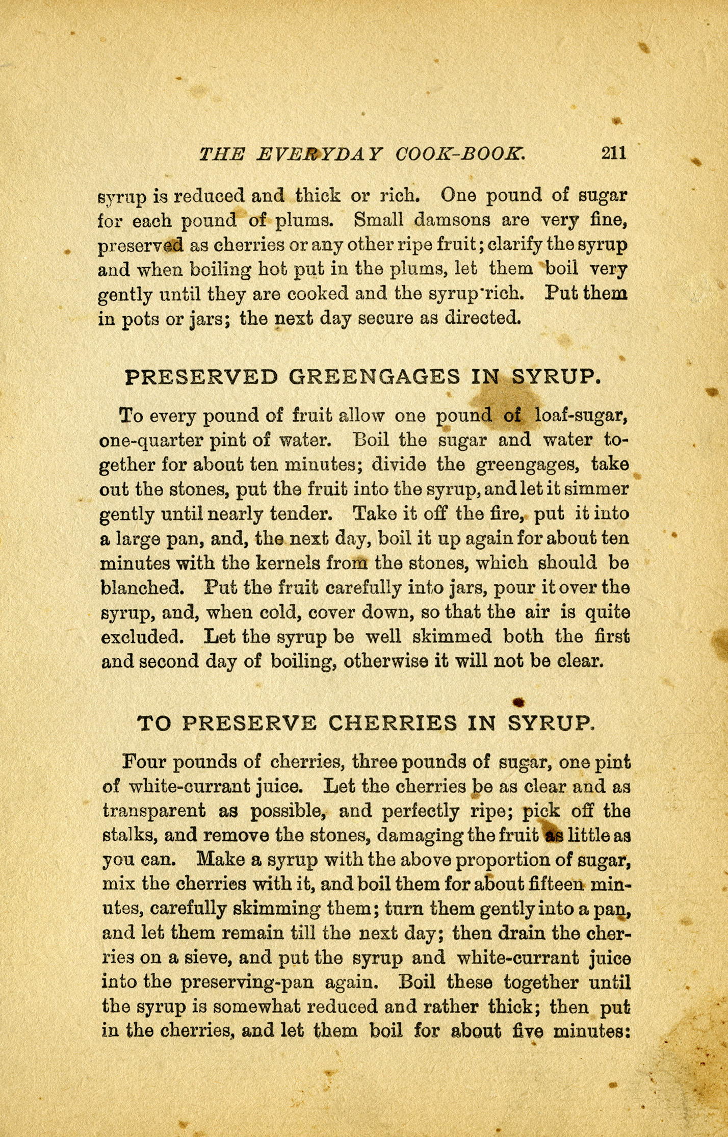 vintage preserves recipes cookbook page 