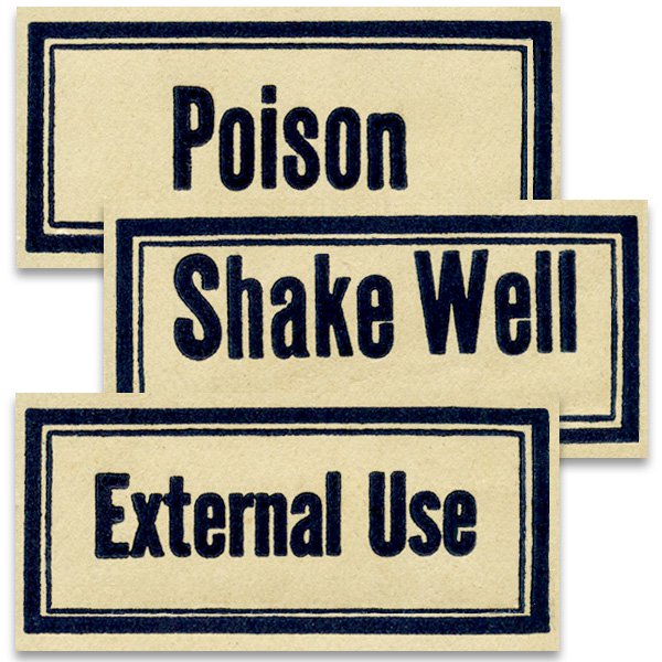 vintage medical labels printable ephemera