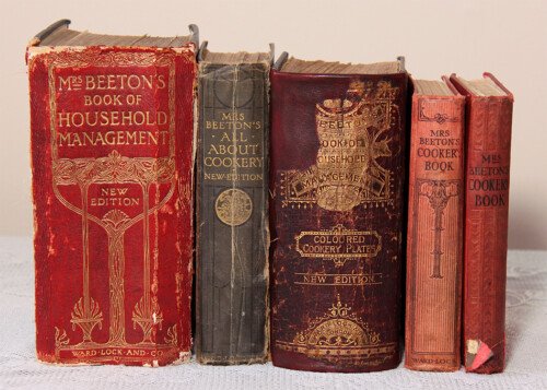 Mrs Beeton's antique cookbooks