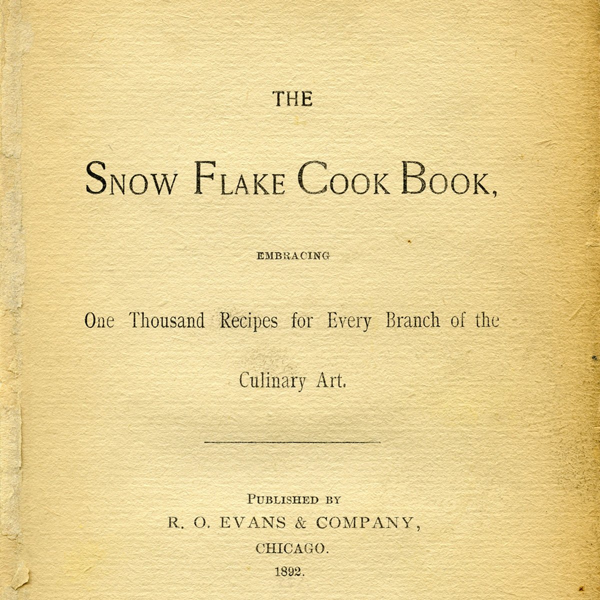 free printable antique cookbook title page