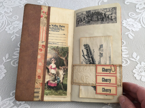 vintage farm traveler's notebook