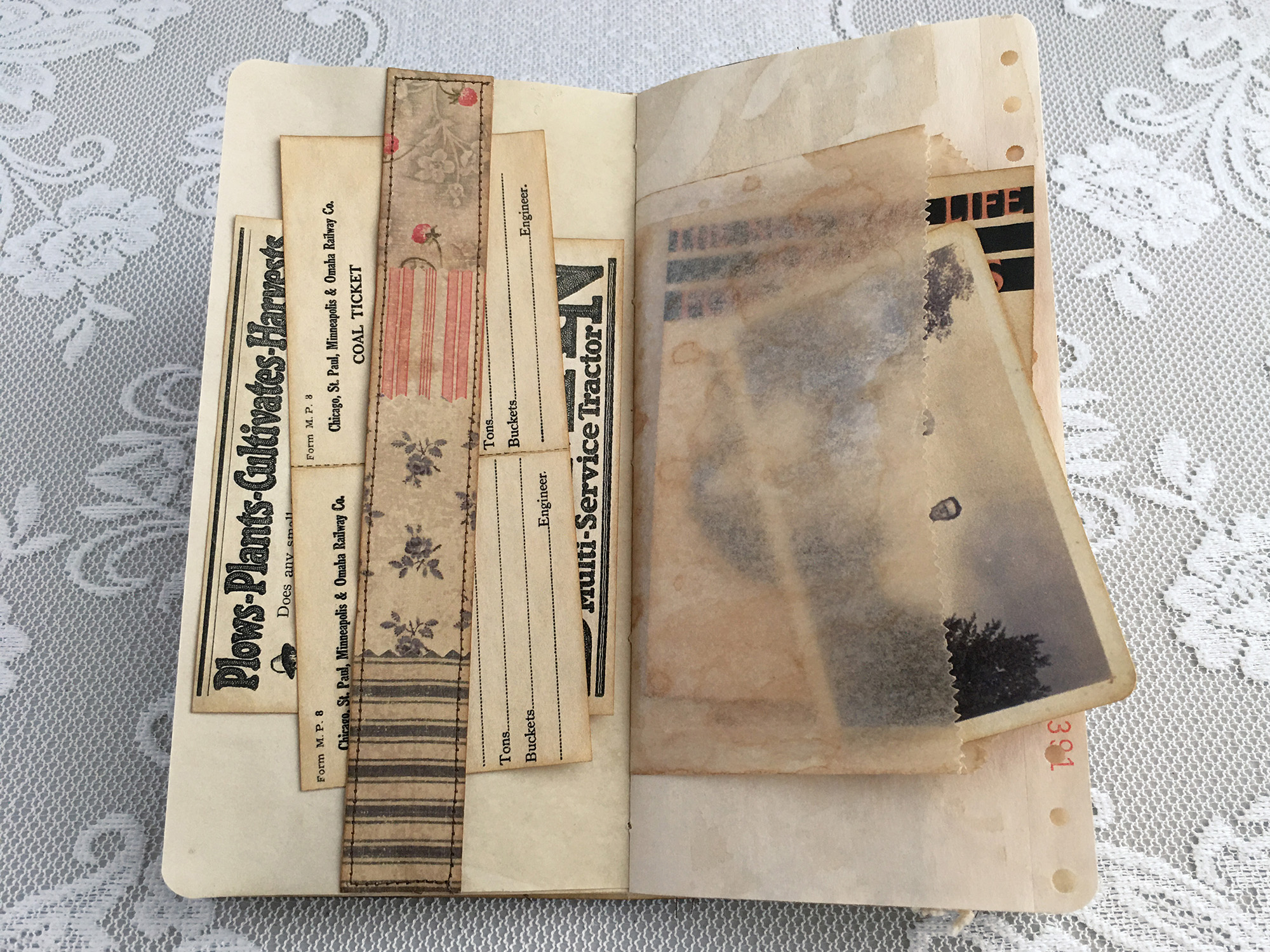 vintage farm traveler's notebook