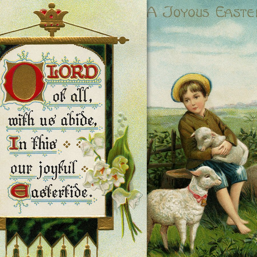 printable easter postcards