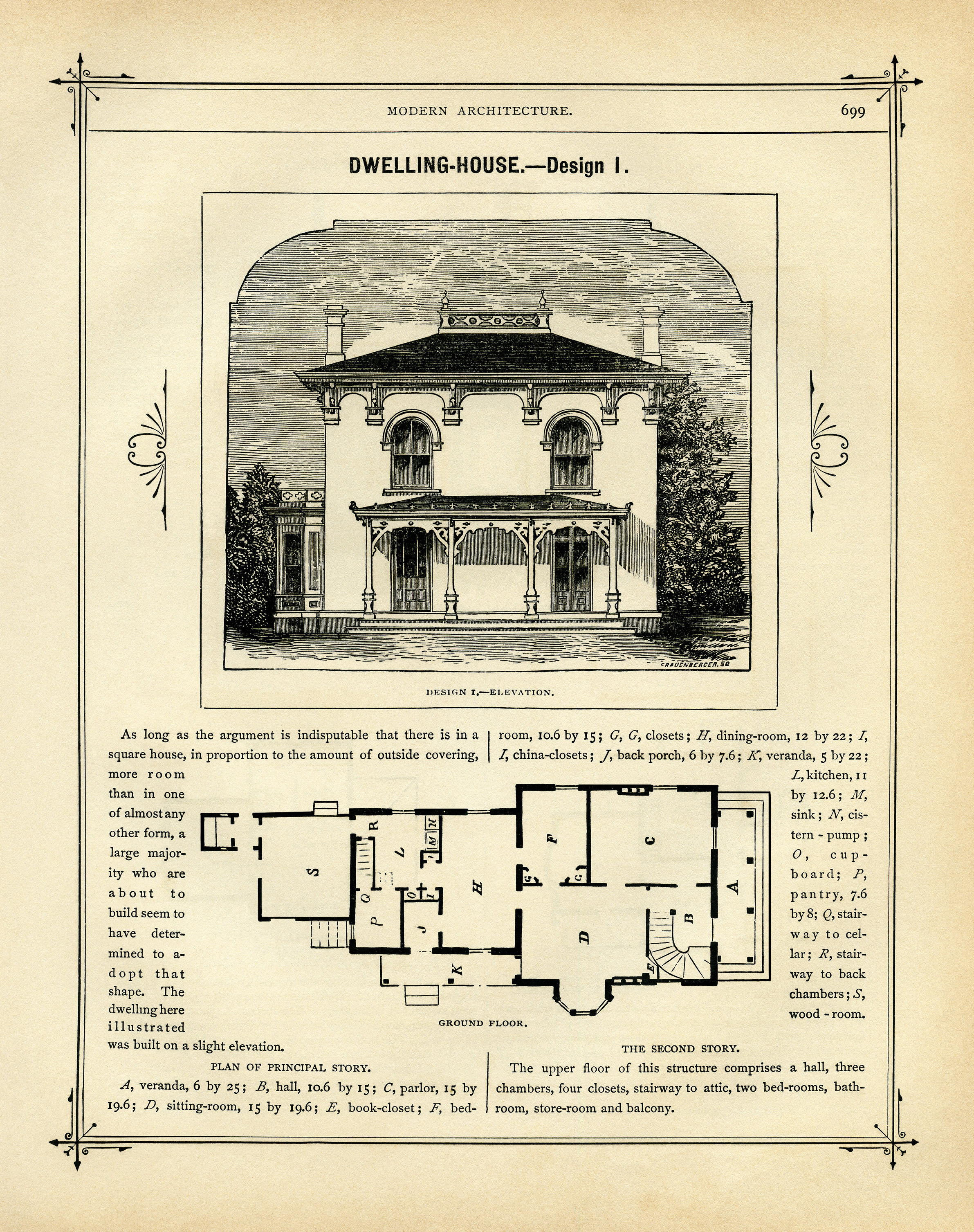 vintage house and floor plans