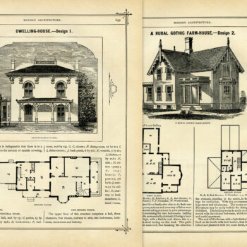 vintage house and floor plans