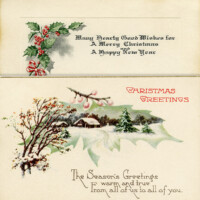 Victorian Christmas postcards