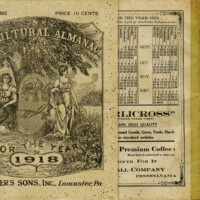 1918 printable almanac cover