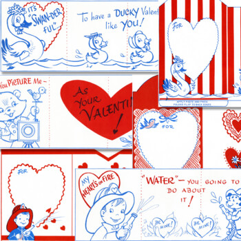 retro valentines for children
