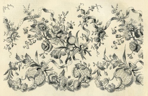 antique lace pattern