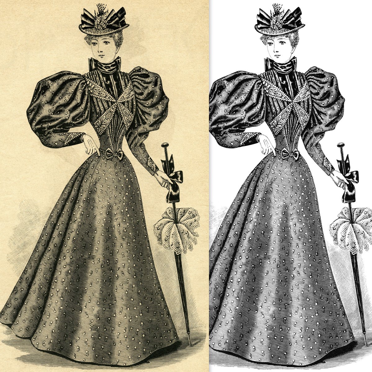 Antique Ladies Dress