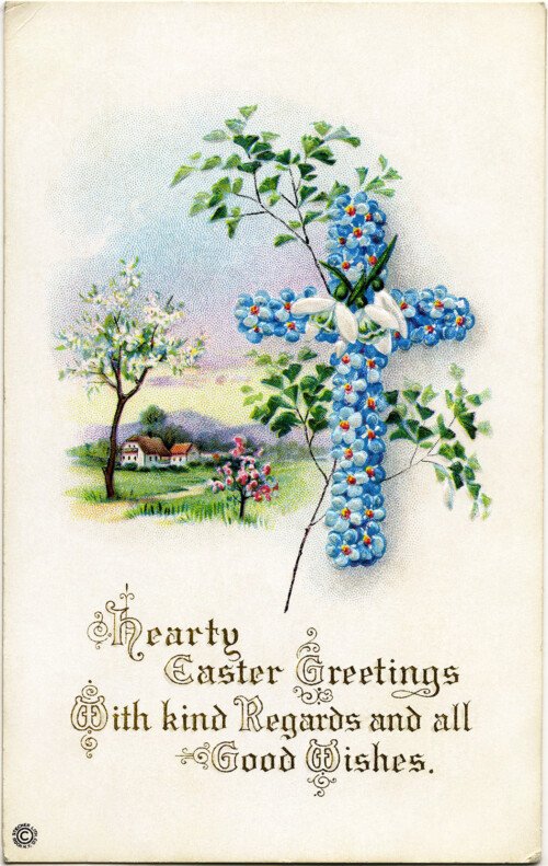 antique Easter postcards