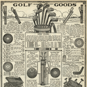antique golf goods