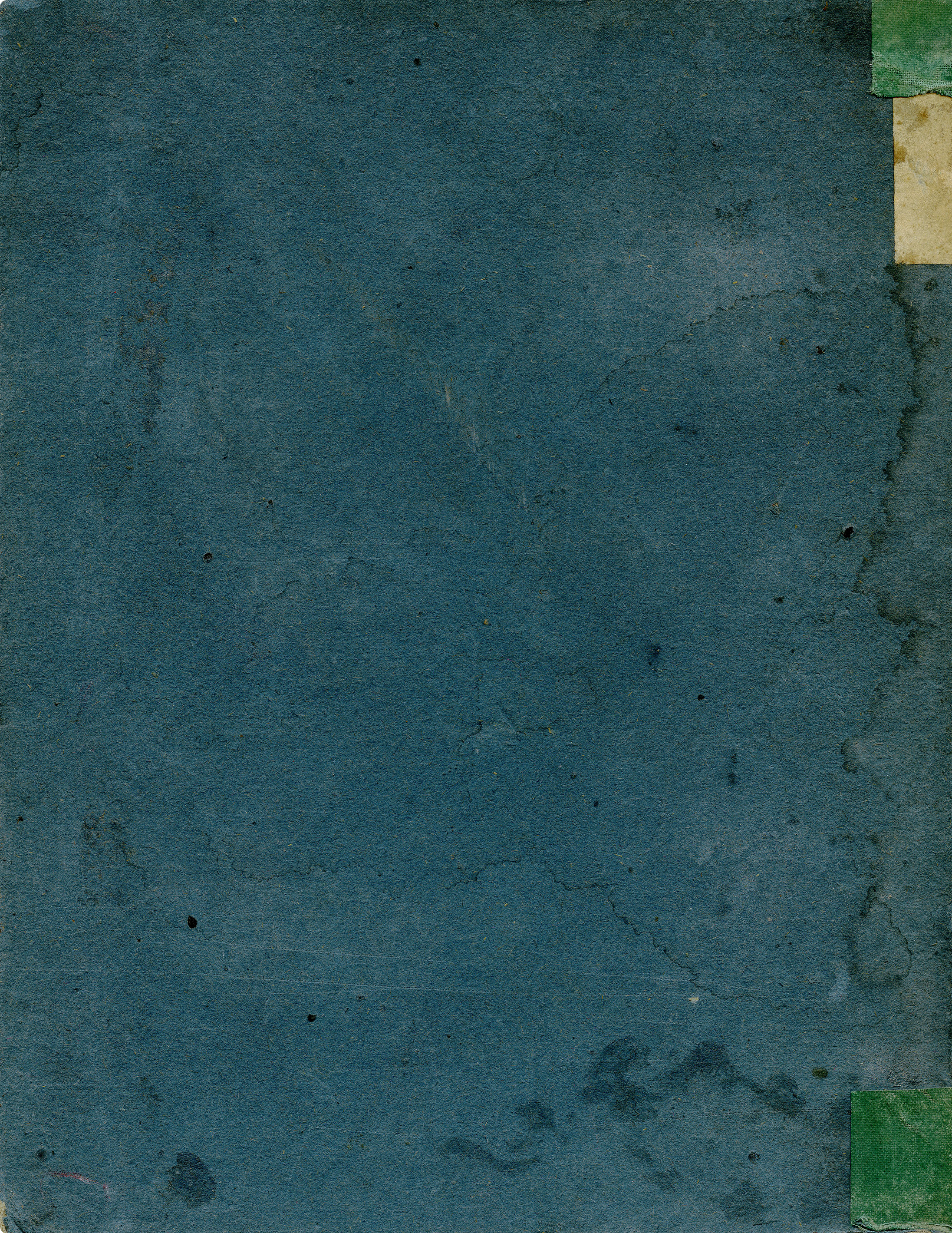 shabby blue book cover