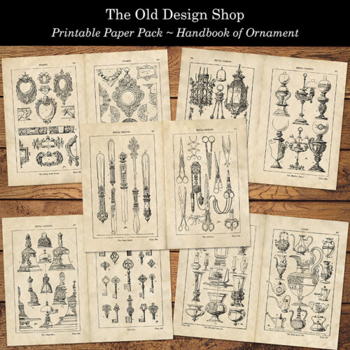 handbook of ornament printable journal pages