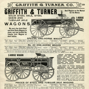 horse wagon catalog ad