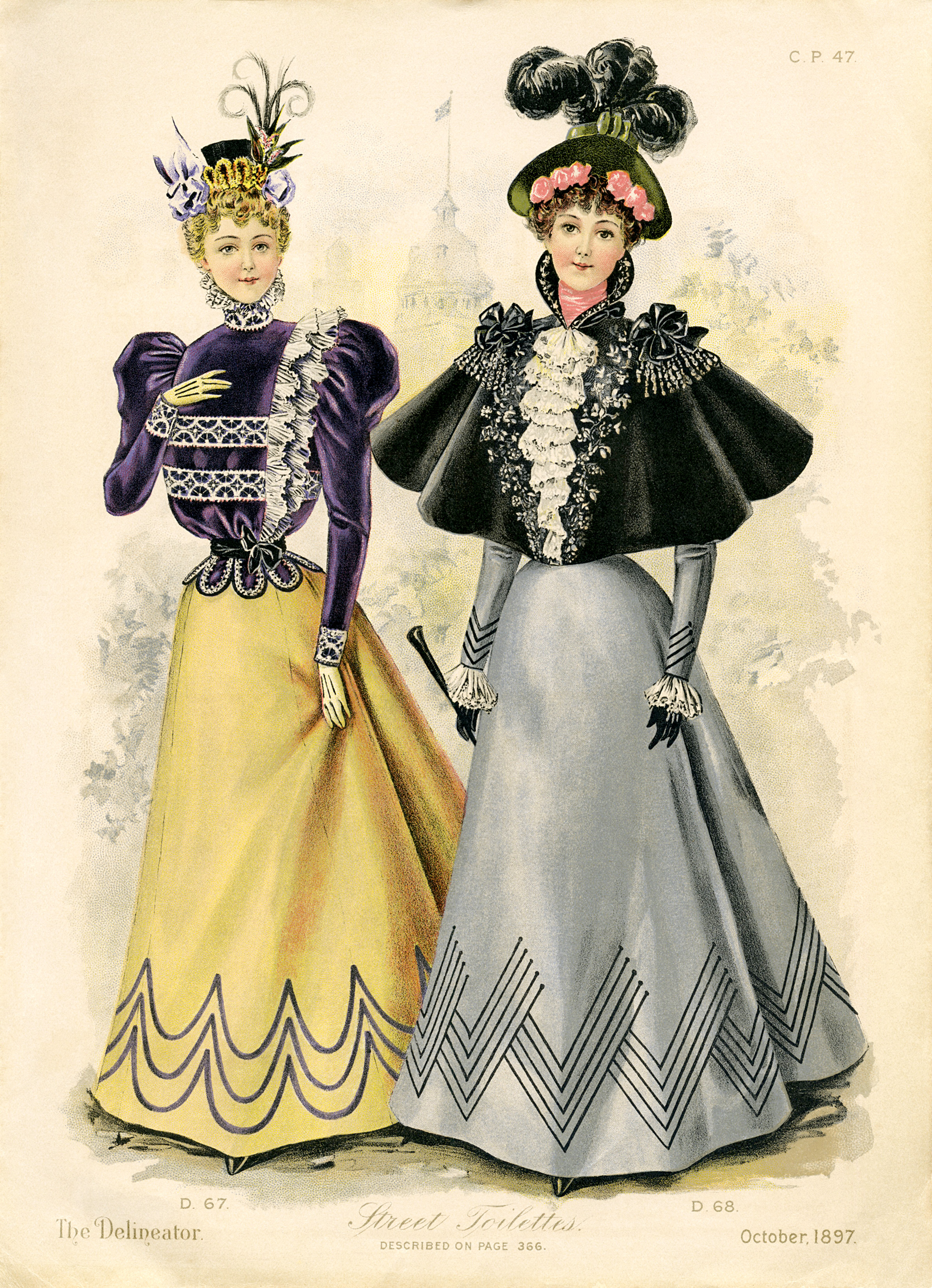 Victorian Fashion Plate ~ Free Graphic - The Old Design Shop