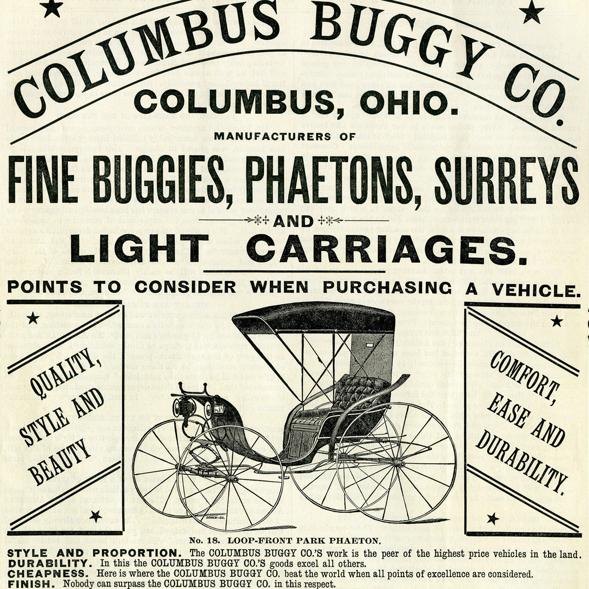 horse drawn carriage ad