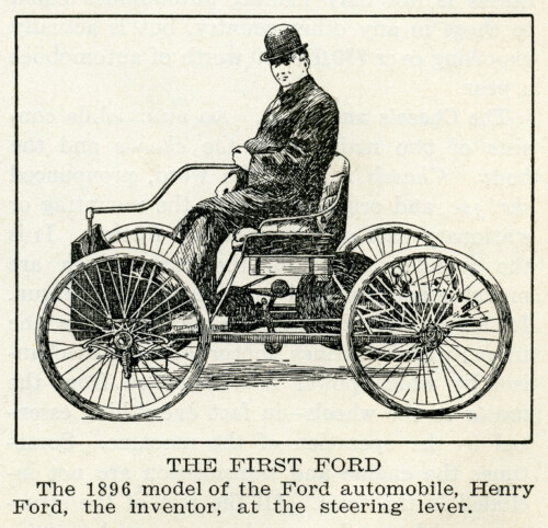 the first ford clip art illustration