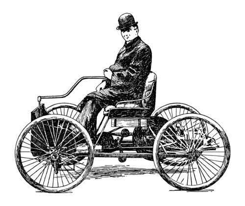 the first ford clip art illustration