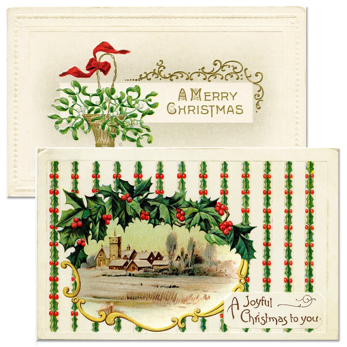 vintage Christmas postcards