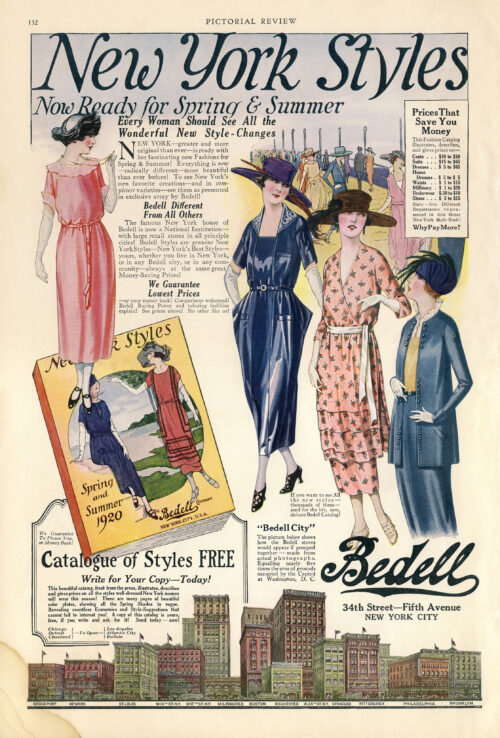 vintage fashion catalog ad