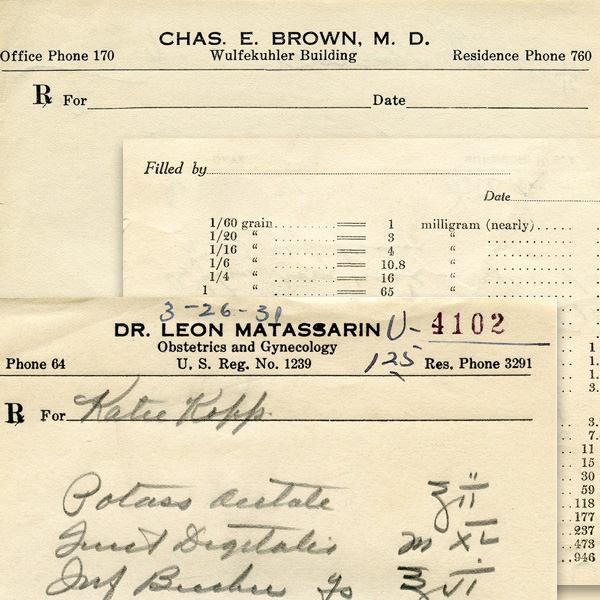 vintage prescription ephemera